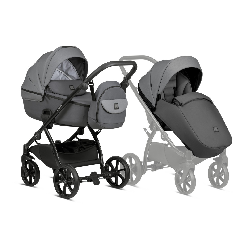 Коляска 2 в 1 Tutis Uno 5+ Earth collection Grey