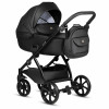 Коляска 2 в 1 Tutis Uno 5+ Leather collection Jet Black