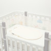 Sonto Sleepset - демісезонна постіль (бортики, молочний спальник, молочне простирадло), 120х60 см закруглені кути, безпечні матеріали • Ванільне молоко