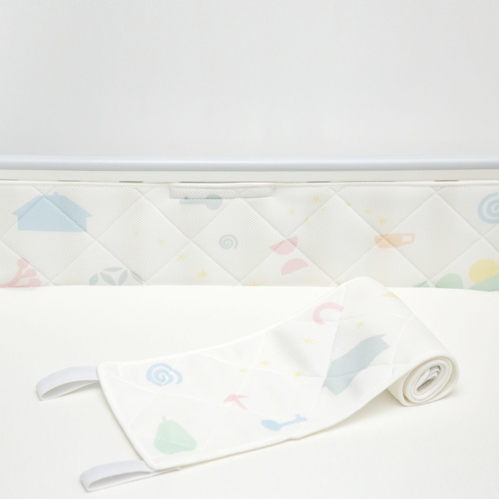 Sonto Sleepset - зимовий спальний комплект (бортики, жовтий спальник, сіре простирадло), 120х60 см прямі кути, безпечні матеріали • Лимонний туман