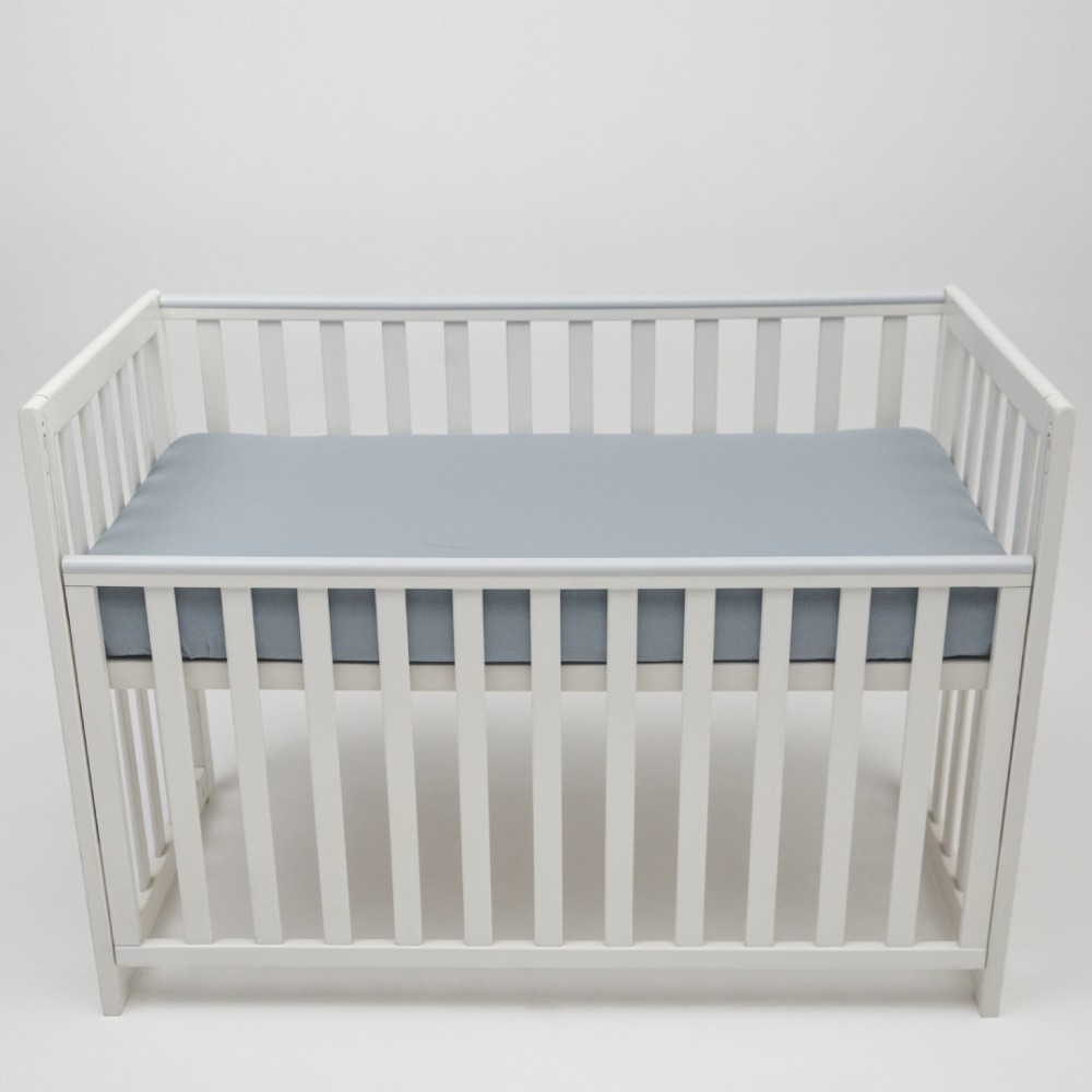 Sonto Sleepset - зимовий спальний комплект (бортики, жовтий спальник, сіре простирадло), 120х60 см прямі кути, безпечні матеріали • Лимонний туман