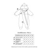 Magbaby Nory - детский комбинезон с начёсом, р.56 • Молочный (120729)
