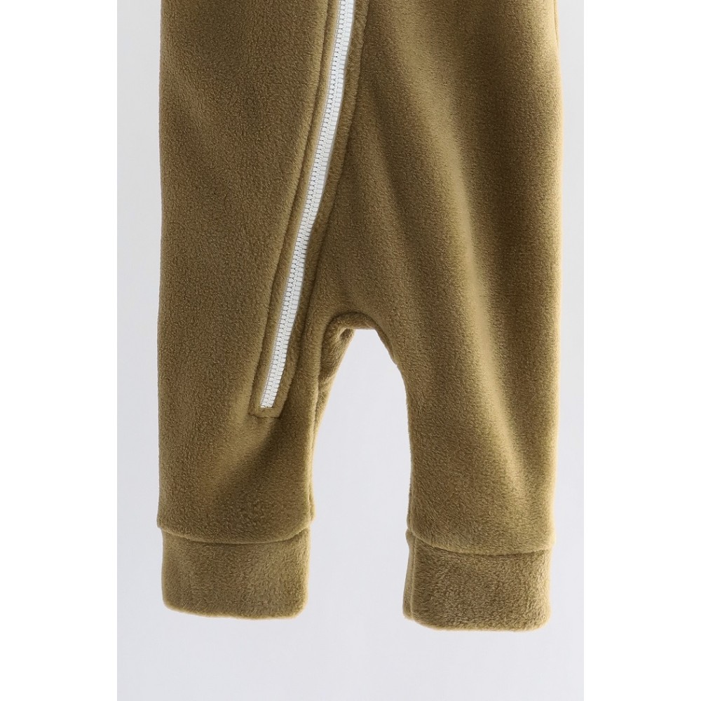 Magbaby Bear - дитячий флісовий комбінезон, з вушками, р.62 • Горіховий (120622)