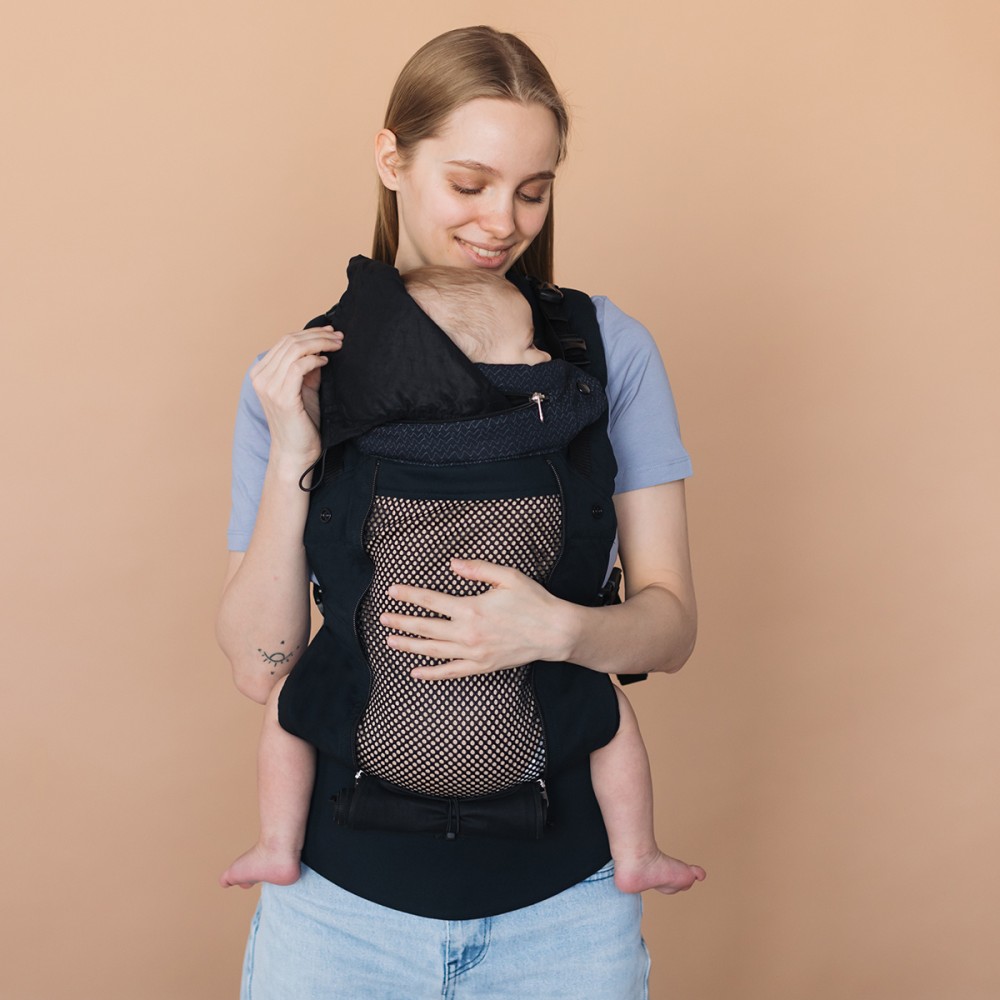 Ерго-рюкзак Love & Carry AIR X Неро, чорний (LC134)