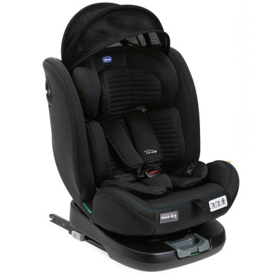 Chicco Unico Evo Air i-Size - автокрісло групи 0+/1/2/3 (від народження до 12 років / 40-150 см), поворот 360°, ISOFIX з Top Tether • Чорний