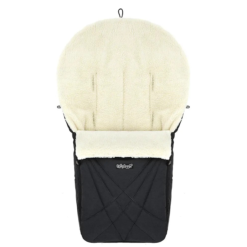Зимовий конверт Babyroom Wool No8 black (626123)