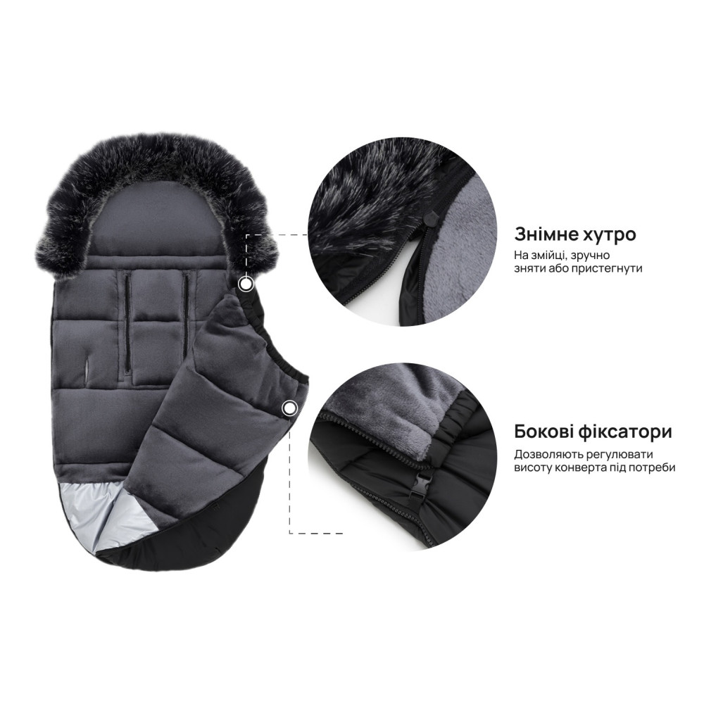 Зимовий конверт Bair Iceberg black noire (680636) Зимовий конверт Bair Iceberg black noire (680636)