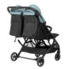 FreeON Active TWIN - прогулянкова дитяча коляска для двійні, легка алюмінієва рама та незалежне регулювання спинок • Чорно-зелена