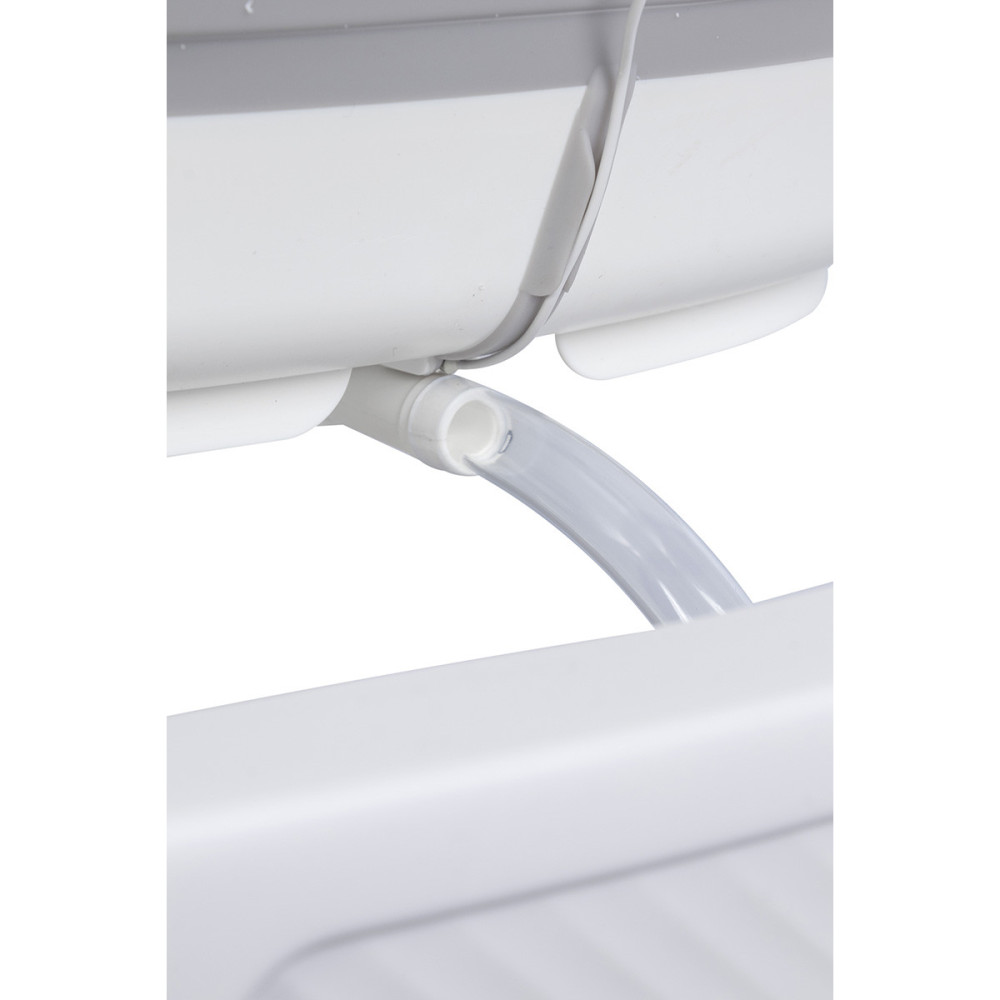 Colibro Flip - дитячий набір для купання новонародженого, (ванна, підставка, пеленатор) • White-grey (WA/CO/FLIP)