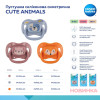Пустушка Canpol babies CUTE ANIMALS силіконова симетрична 0-6 міс Помаранчевий (34/924_ora)