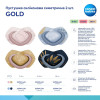 Пустушка Canpol babies Gold силіконова симетрична 0-6 міс Рожевий (22/664_pin)