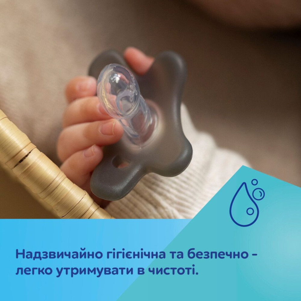 Пустышка Canpol babies силиконовая симметричная 6-12 мес Белый (24/002_whi)