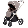 Carrello Vector CRL-6550 - легка дитяча коляска 2в1 з регулюванням висоти люльки та прогулянкового сидіння • Rock Beige