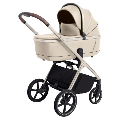Carrello Vector CRL-6550 - легкая детская коляска 2в1 с регулировкой высоты люльки и прогулочного сиденья • Seashell Beige