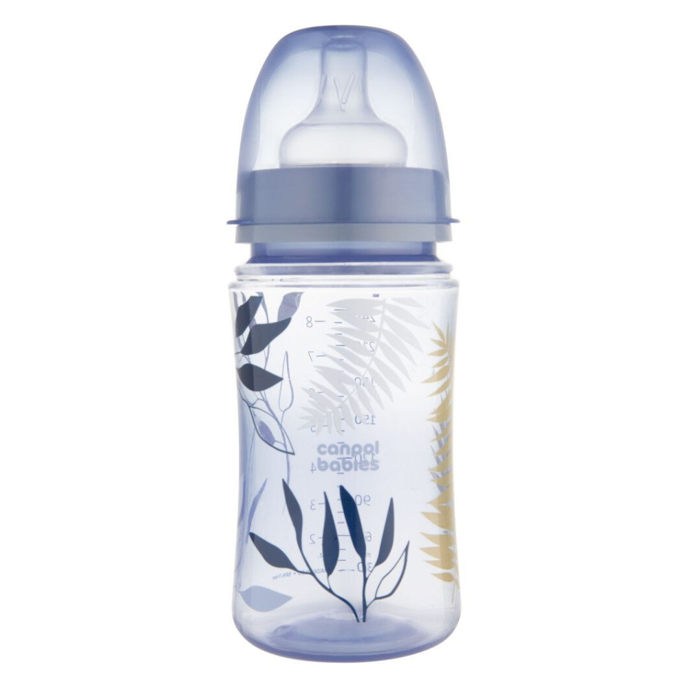  Бутылочка антиколиковая Canpol babies с широким горлышком 240 мл Easystart GOLD голубая (35/240_blu)