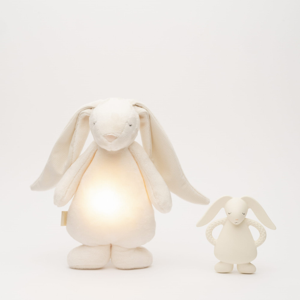 Moonie - прорізувач для зубів з натурального каучуку • Cream