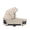 Carrello Omega Plus CRL-6540/1 - дитяча коляска 2 в 1, всесезонний візочок з ліхтариком LED, термолюлька, регулювання люльки по висоті, великі колеса, телескопічна ручка • Solar Beige