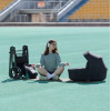 Carrello Omega Plus CRL-6540/1 - дитяча коляска 2 в 1, всесезонний візочок з ліхтариком LED, термолюлька, регулювання люльки по висоті, великі колеса, телескопічна ручка • Solar Beige