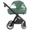 Carrello Omega Plus CRL-6540/1 + adapters - детская коляска 2 в 1 с адаптерами для автокресла в комплекте , всесезонная коляска с фонариком LED, термолюлька, регулировка люльки по высоте, большие колеса, телескопическая ручка • Nova Green