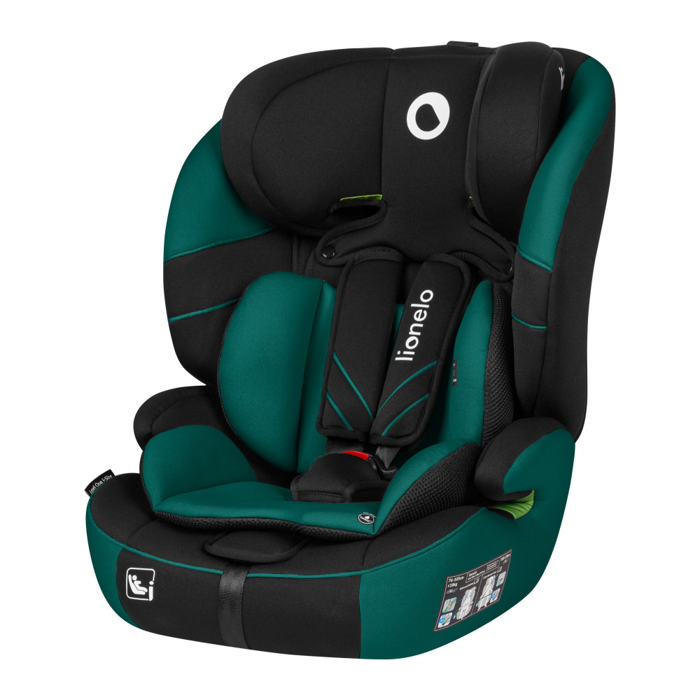 Lionelo Levi One I-Size - автокресло для детей (от 2 до 12 лет / 76 - 150 см), трансформируется в бустер • Green Forest