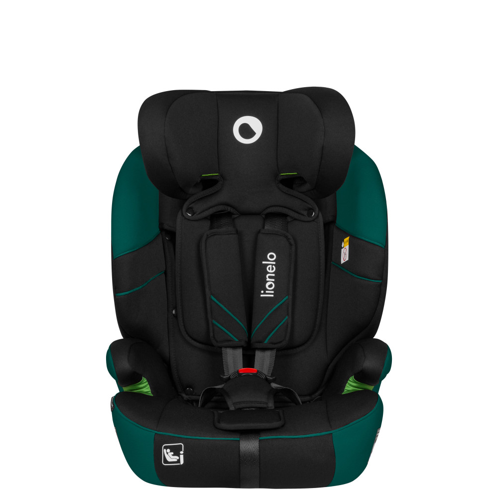 Lionelo Levi One I-Size - автокресло для детей (от 2 до 12 лет / 76 - 150 см), трансформируется в бустер • Green Forest
