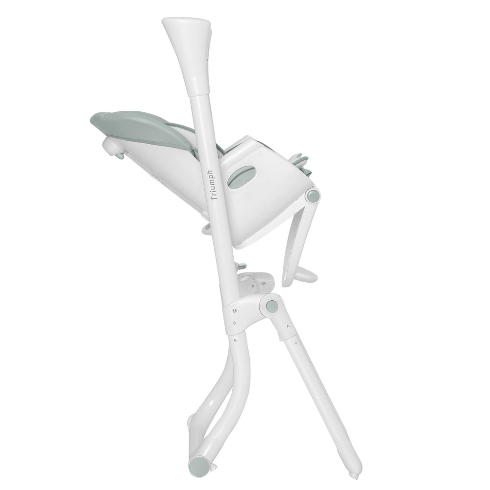 Carrello Triumph CRL-10302 - стульчик для кормления с сенсорной панелью, шезлонг, качели с автоматическим бесшумным движением (питание от сети и батареек, пульт ДУ, таймер, 2 колеса) • Olive Green