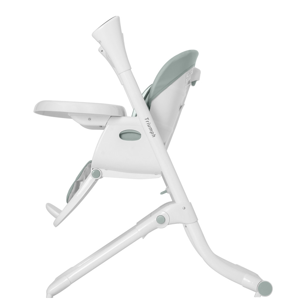 Carrello Triumph CRL-10302 - стульчик для кормления с сенсорной панелью, шезлонг, качели с автоматическим бесшумным движением (питание от сети и батареек, пульт ДУ, таймер, 2 колеса) • Olive Green