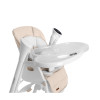 Carrello Triumph CRL-10302 - стільчик для годування з сенсорною панеллю, шезлонг, гойдалка з автоматичним безшумним рухом (живлення від мережі та батарейок, пульт ДК, таймер, 2 колеса) • Cream Beige