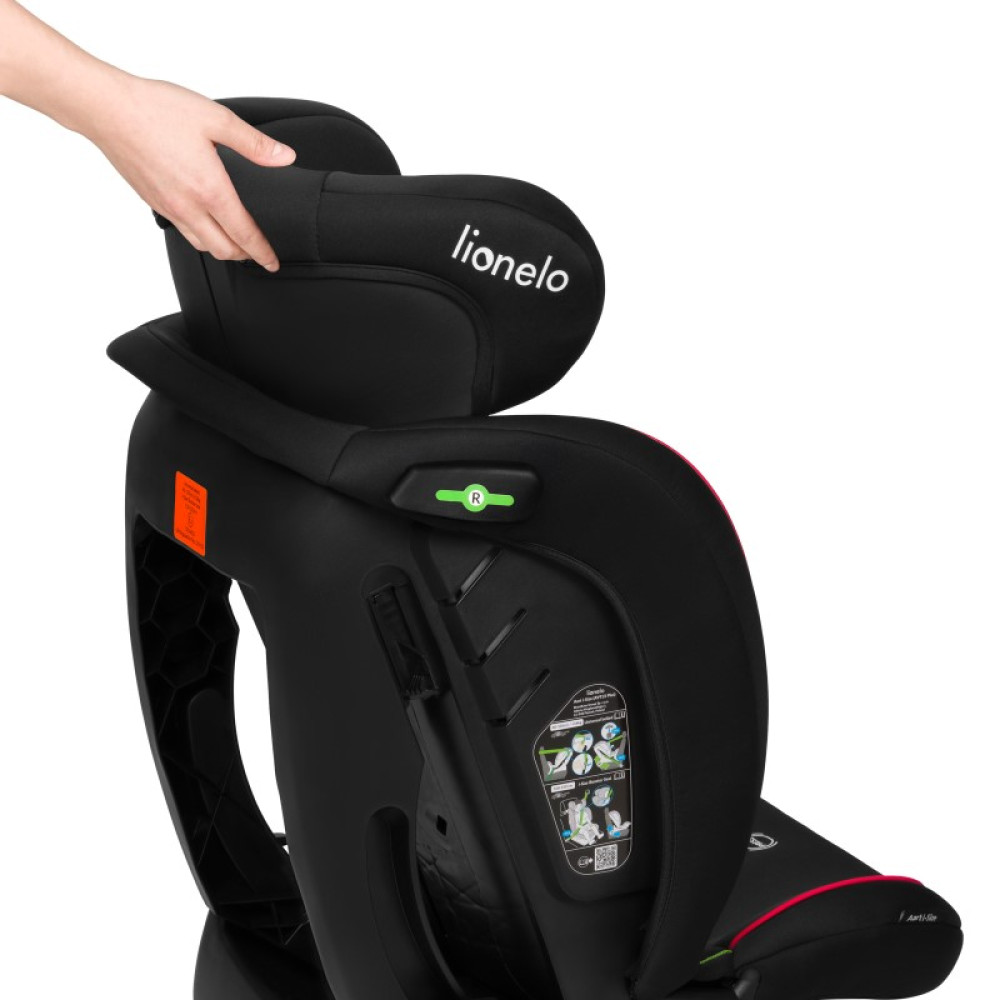 Lionelo Aart i-Size - автокрісло для дітей (від народження до 12 років / 40 - 150 см), росте разом з дитиною, з положенням для сну • Black Carbon Red Lionelo Aart i-Size - автокрісло для дітей (від народження до 12 років / 40 - 150 см), росте разом з дитиною, з положенням для сну • Black Carbon Red