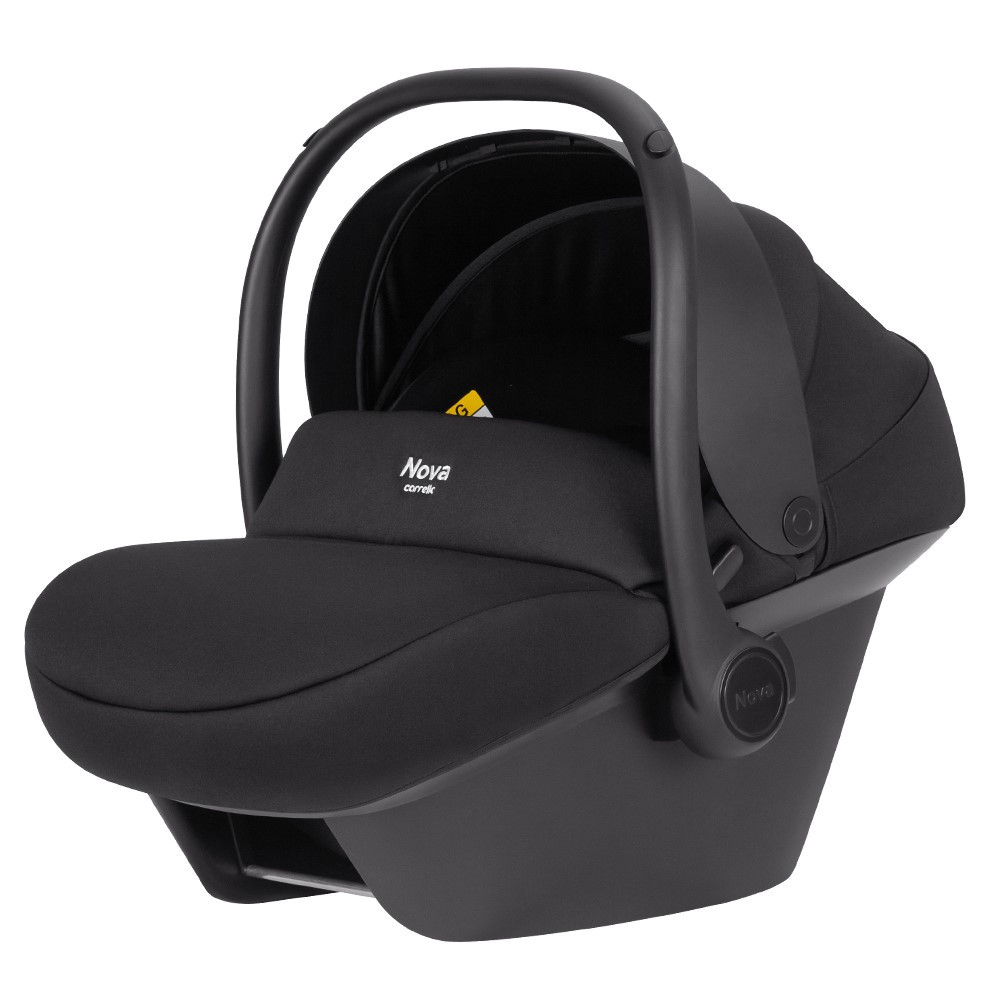 Carrello Nova - автокрісло для новонародженого i-Size CRL-16101 з базою Isofix CRL-16102, автолюлька (0 - 15 місяців / 40 - 87 см) • Black Line