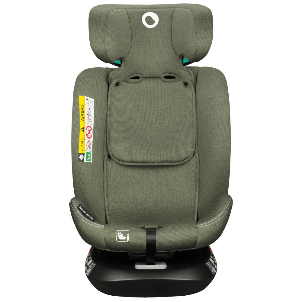 Lionelo Bastiaan One i-Size - поворотное автокресло для детей (от рождения до 12 лет / 40 - 150 см), дополнительная боковая защита • Green Olive
