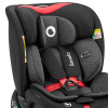 Lionelo Navy i-Size - автокресло для детей (от рождения до 12 лет / 40 - 150 см), поворотное (360), с положением для сна и дополнительной боковой защитой • Black Red