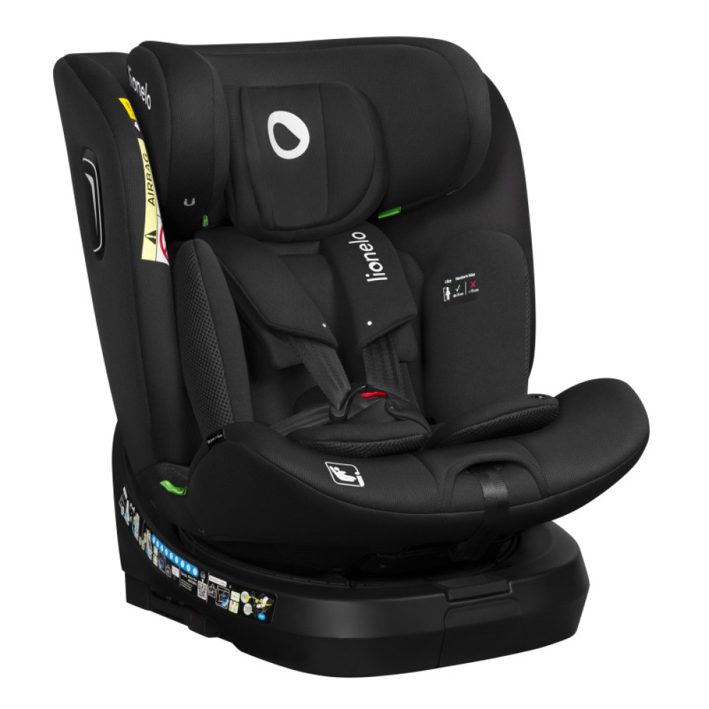 Lionelo Brave i-Size - автокрісло для дітей (від народження до 12 років / 40 - 150 см), з додатковим бічним захистом та положенням для сну • Black Carbon Lionelo Brave i-Size - автокрісло для дітей (від народження до 12 років / 40 - 150 см), з додатковим бічним захистом та положенням для сну • Black Carbon