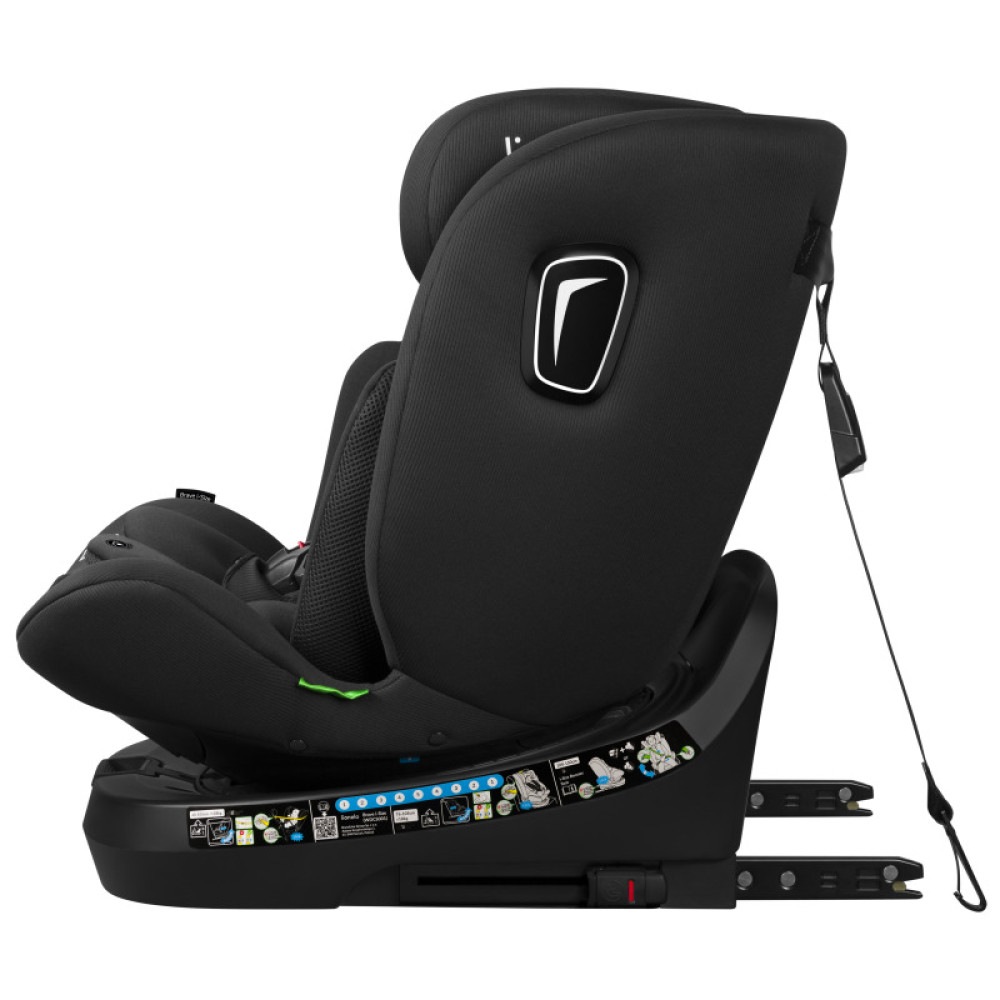 Lionelo Brave i-Size - автокрісло для дітей (від народження до 12 років / 40 - 150 см), з додатковим бічним захистом та положенням для сну • Black Carbon Lionelo Brave i-Size - автокрісло для дітей (від народження до 12 років / 40 - 150 см), з додатковим бічним захистом та положенням для сну • Black Carbon