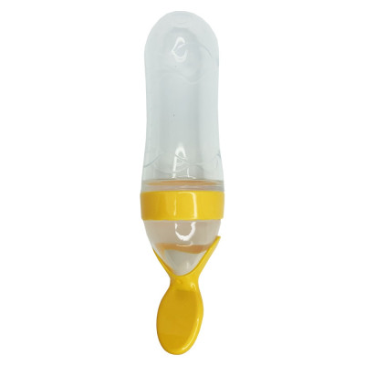Ложка для прикорму с контейнером, желтый (0112)
