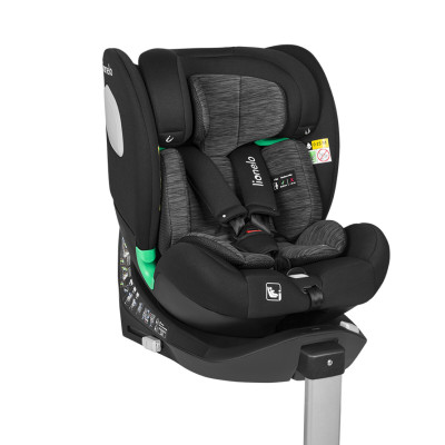 Lionelo Braam i-Size - поворотное автокресло для детей (от рождения до 12 лет / 40 - 150 см), с боковой защитой • Black Carbon Lionelo Braam i-Size - поворотное автокресло для детей (от рождения до 12 лет / 40 - 150 см), с боковой защитой • Black Carbon
