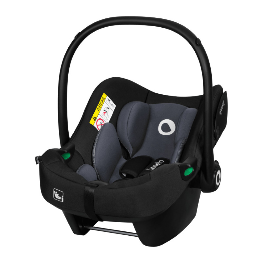 Lionelo Astrid i-Size Set - автокрісло для дітей (від народження до 12 років / 40 - 150 см) • Black Grey