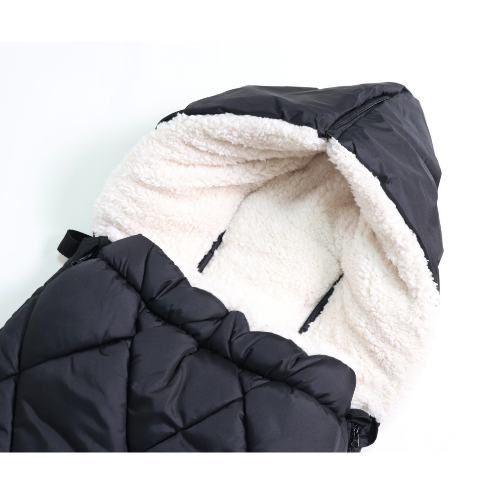 Теплый конверт Kaiser XL TOO, флис, black-cream (65763251)