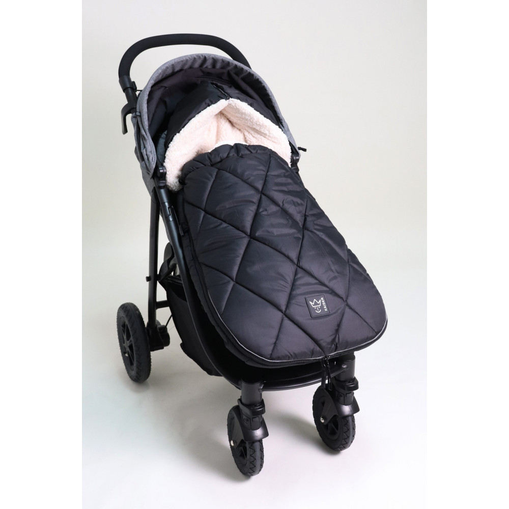 Теплый конверт Kaiser XL TOO, флис, black-cream (65763251)