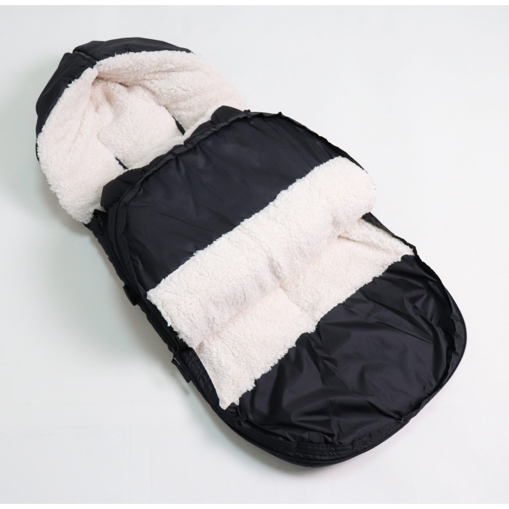 Теплый конверт Kaiser XL TOO, флис, black-cream (65763251)