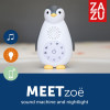 Нічник та музичний бокс Zazu Пінгвінчик Зої, сірий (ZA-ZOE-01)