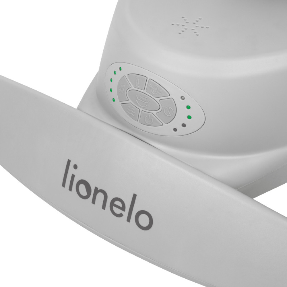 Lionelo Mell - электрическое кресло-качалка с Bluetooth и поворотным сиденьем • Grey Stone Lionelo Mell - электрическое кресло-качалка с Bluetooth и поворотным сиденьем • Grey Stone