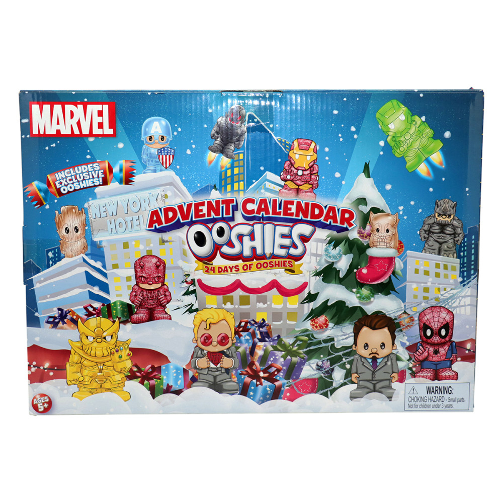 Набір ігрових фігурок OOSHIES – АДВЕНТ-КАЛЕНДАР МАРВЕЛ (24 фігурки) (23296)