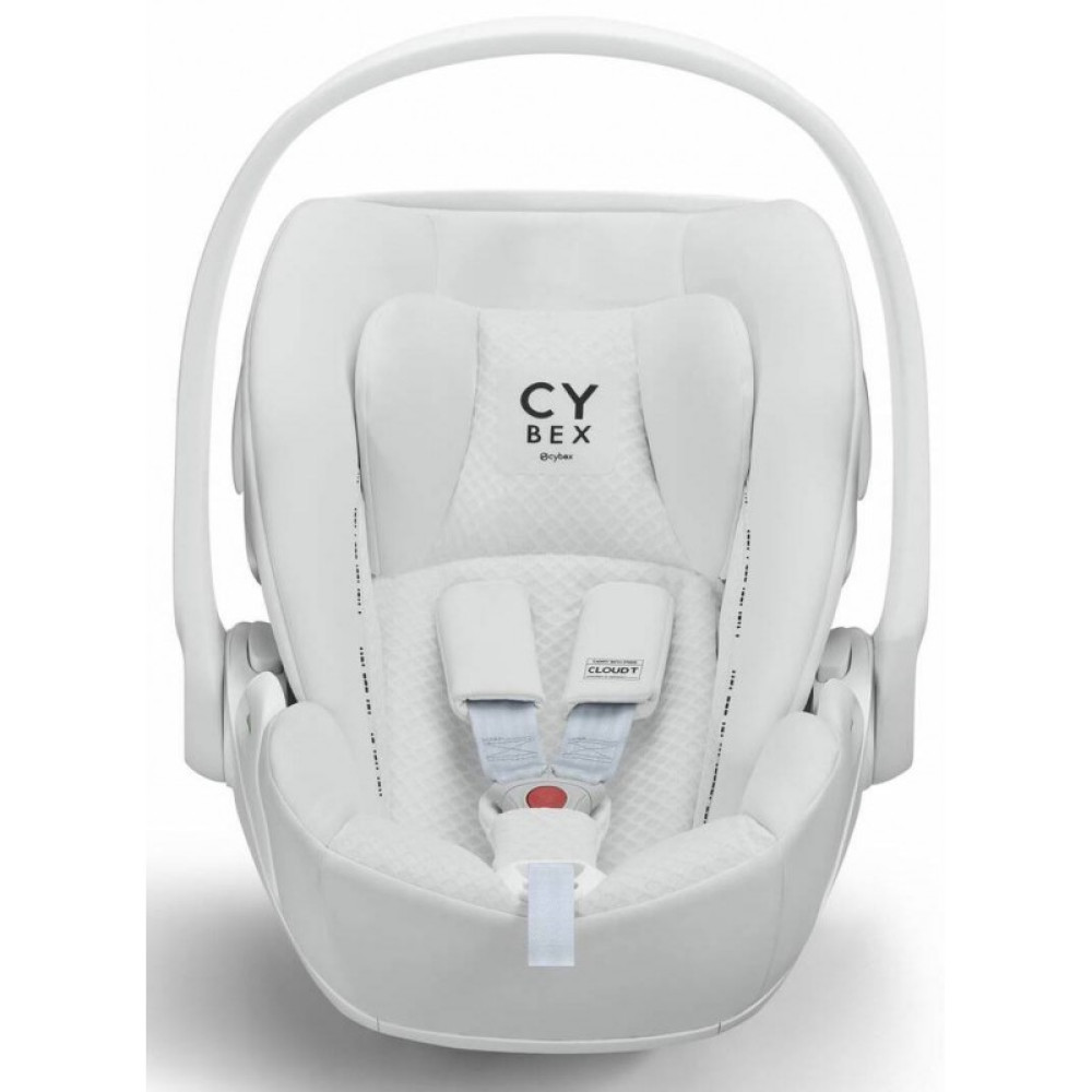 Cybex Cloud T i-Size - автокресло для новорожденного (от 0 до 24 месяцев / 45 - 87 см рост), раскладывающееся до лежачего положения • Urban Mobility White