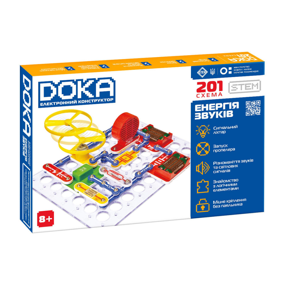 Конструктор электронный DOKA 201 схема (D70706)