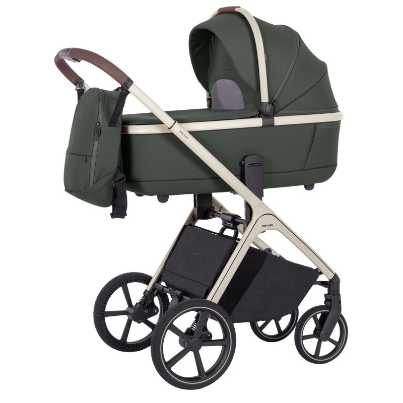 Carrello Vector CRL-6550 - легка дитяча коляска 2в1 з регулюванням висоти люльки та прогулянкового сидіння • Ocean Green