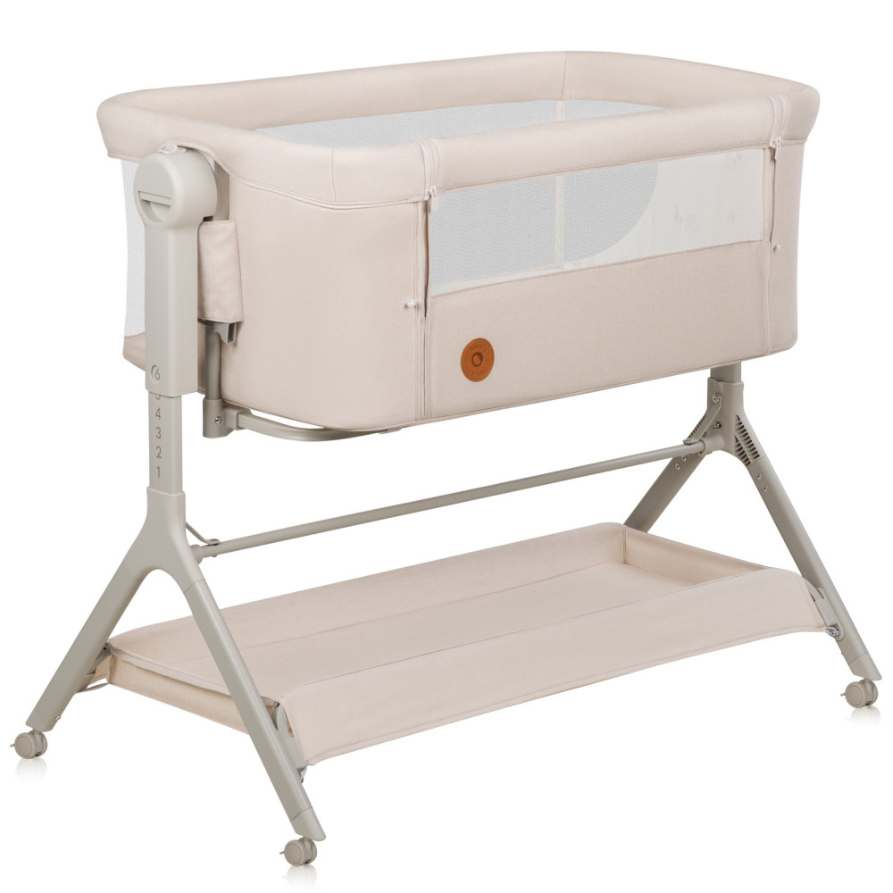 Lionelo Leonie Plus - приставне дитяче ліжечко 3 в 1 • Beige Sand