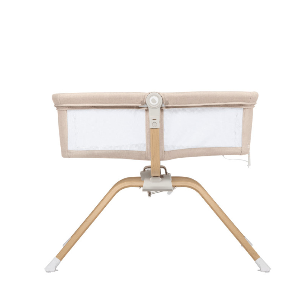 Дитяче ліжечко з люлькою Lionelo Malin Evo Beige Natural