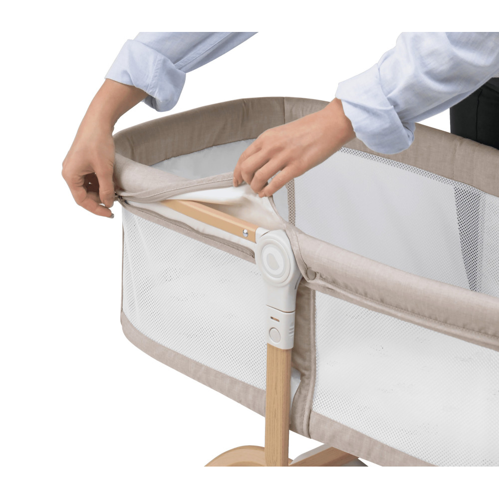 Lionelo Malin Evo - кроватка-колыбель 3 в 1 с функцией качания • Beige Natural Lionelo Malin Evo - кроватка-колыбель 3 в 1 с функцией качания • Beige Natural