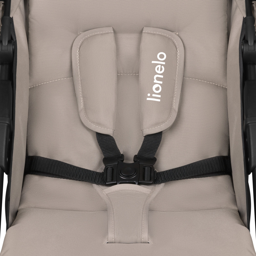 Lionelo Emma Plus - прогулянкова коляска з підносом і сумкою для мами • Beige Latte Lionelo Emma Plus - прогулянкова коляска з підносом і сумкою для мами • Beige Latte